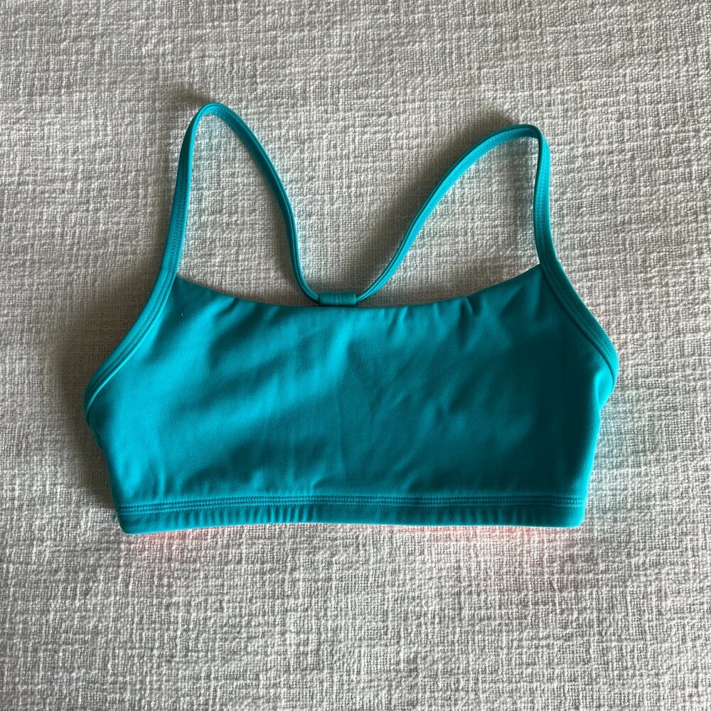 BuffBunny Reversible Sports Bra Teal/Orange Size S